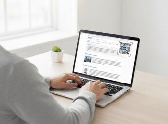 パソコンでQRコードを読み込み