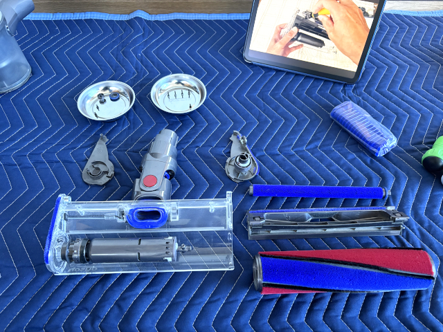 DC74蛇腹ホースを交換